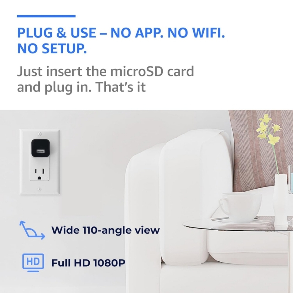 Plug In Mini Spy Camera - Picture 2 of 8